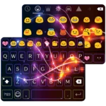 electric emoji keyboard android application logo